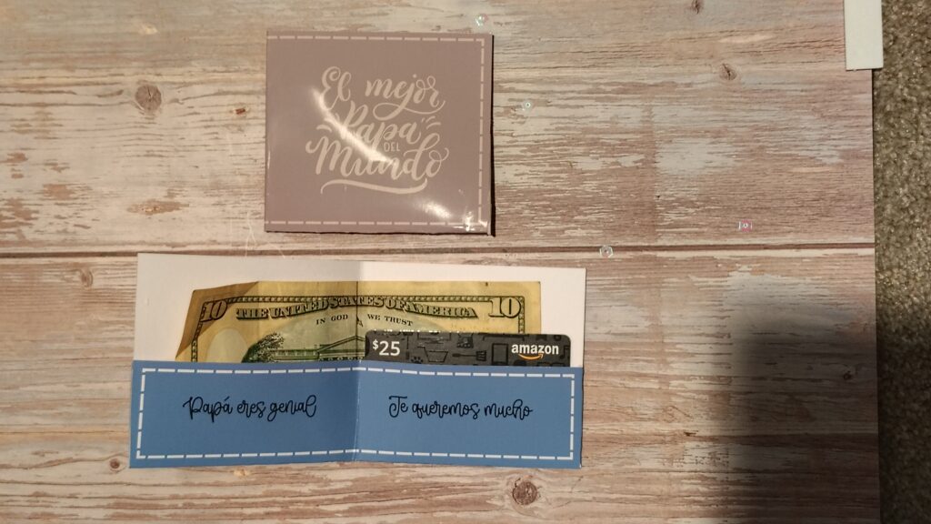 billetera para regalar dinero día del padre imprimible canva tutorial