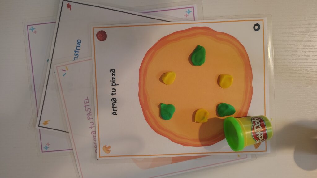 Tapetes para Play Doh imprimibles actividad sensorial para niños tutorial manualidad infantil