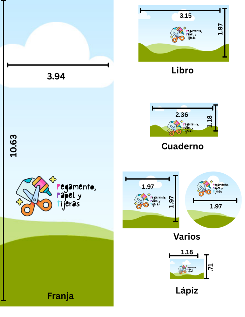 etiquetas medidas